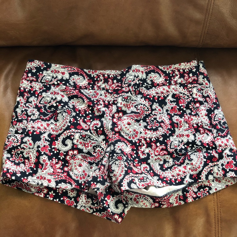 JCrew Stretch Chino Shorts side zipper size 10